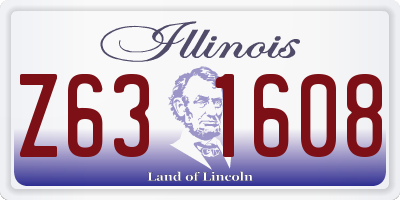 IL license plate Z631608