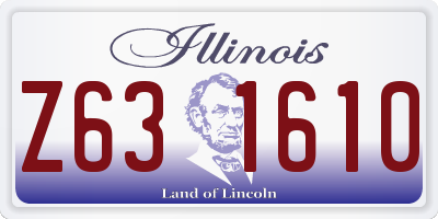 IL license plate Z631610