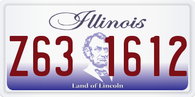 IL license plate Z631612