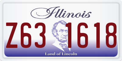 IL license plate Z631618