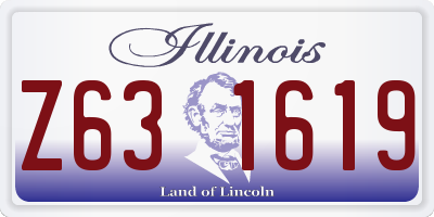 IL license plate Z631619