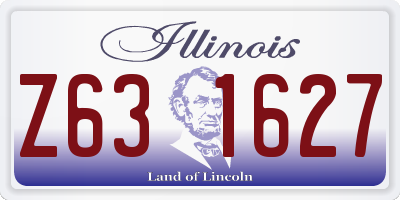 IL license plate Z631627