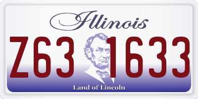 IL license plate Z631633