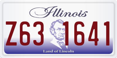 IL license plate Z631641