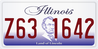 IL license plate Z631642
