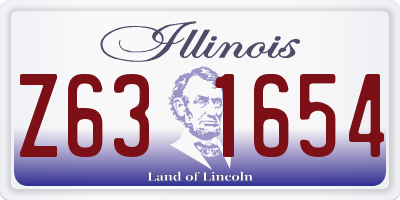 IL license plate Z631654