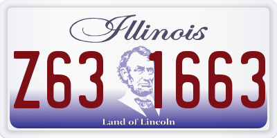 IL license plate Z631663
