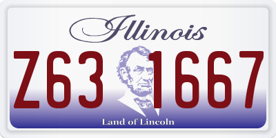 IL license plate Z631667