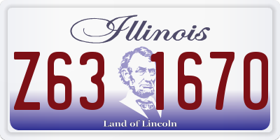 IL license plate Z631670