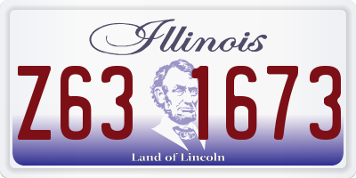 IL license plate Z631673