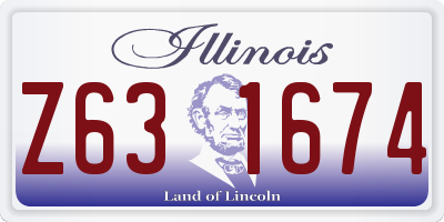 IL license plate Z631674