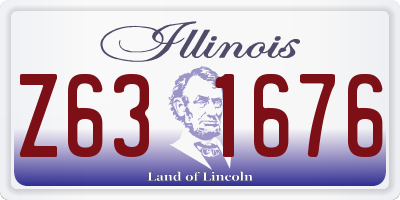 IL license plate Z631676