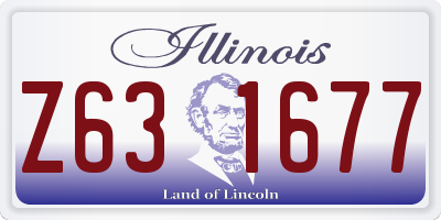 IL license plate Z631677