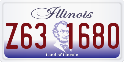 IL license plate Z631680