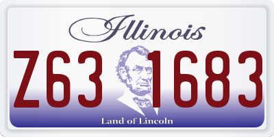 IL license plate Z631683