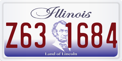 IL license plate Z631684