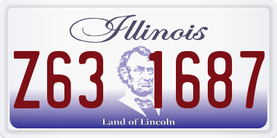 IL license plate Z631687