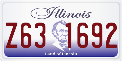IL license plate Z631692