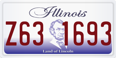 IL license plate Z631693