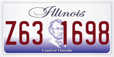 IL license plate Z631698