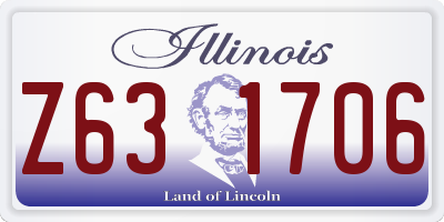 IL license plate Z631706