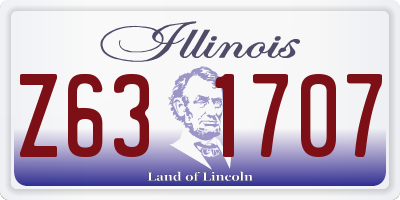 IL license plate Z631707