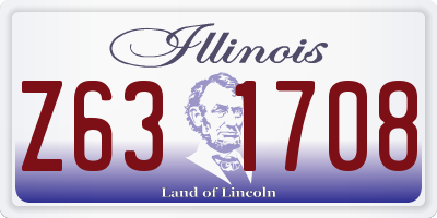 IL license plate Z631708