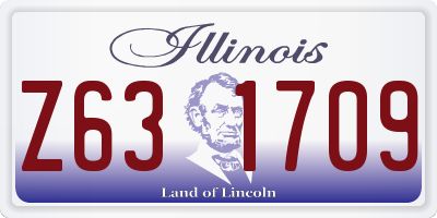 IL license plate Z631709