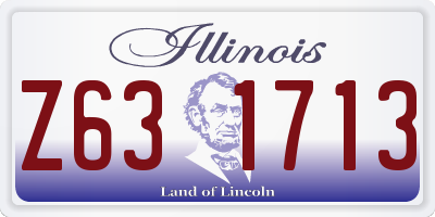 IL license plate Z631713
