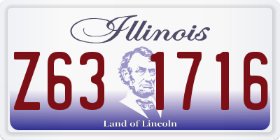 IL license plate Z631716