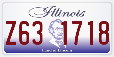IL license plate Z631718