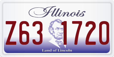 IL license plate Z631720