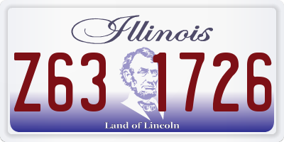 IL license plate Z631726