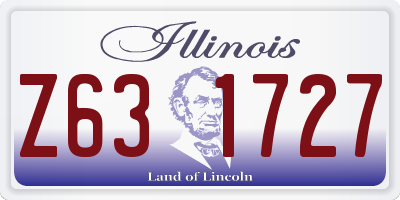 IL license plate Z631727