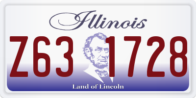 IL license plate Z631728