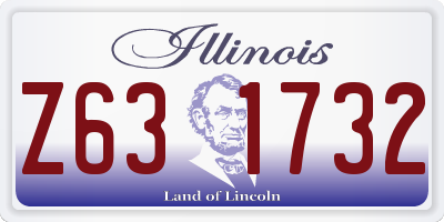 IL license plate Z631732