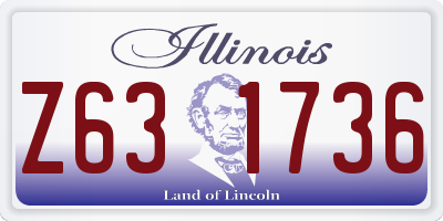 IL license plate Z631736