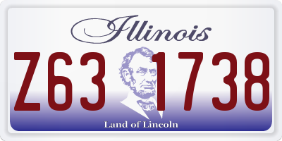 IL license plate Z631738