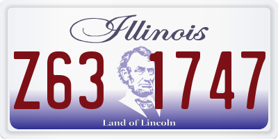 IL license plate Z631747