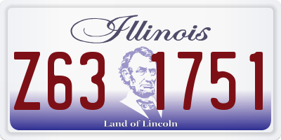 IL license plate Z631751