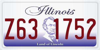 IL license plate Z631752