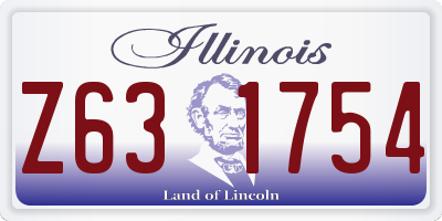 IL license plate Z631754