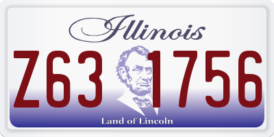 IL license plate Z631756