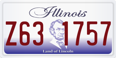 IL license plate Z631757