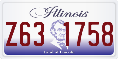 IL license plate Z631758