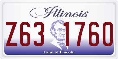 IL license plate Z631760