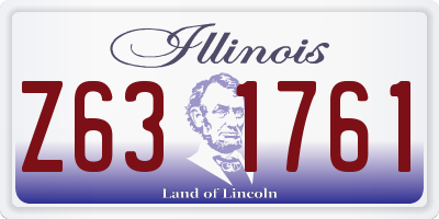 IL license plate Z631761