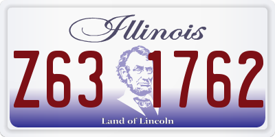 IL license plate Z631762
