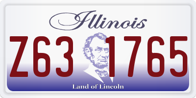 IL license plate Z631765