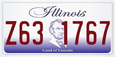 IL license plate Z631767